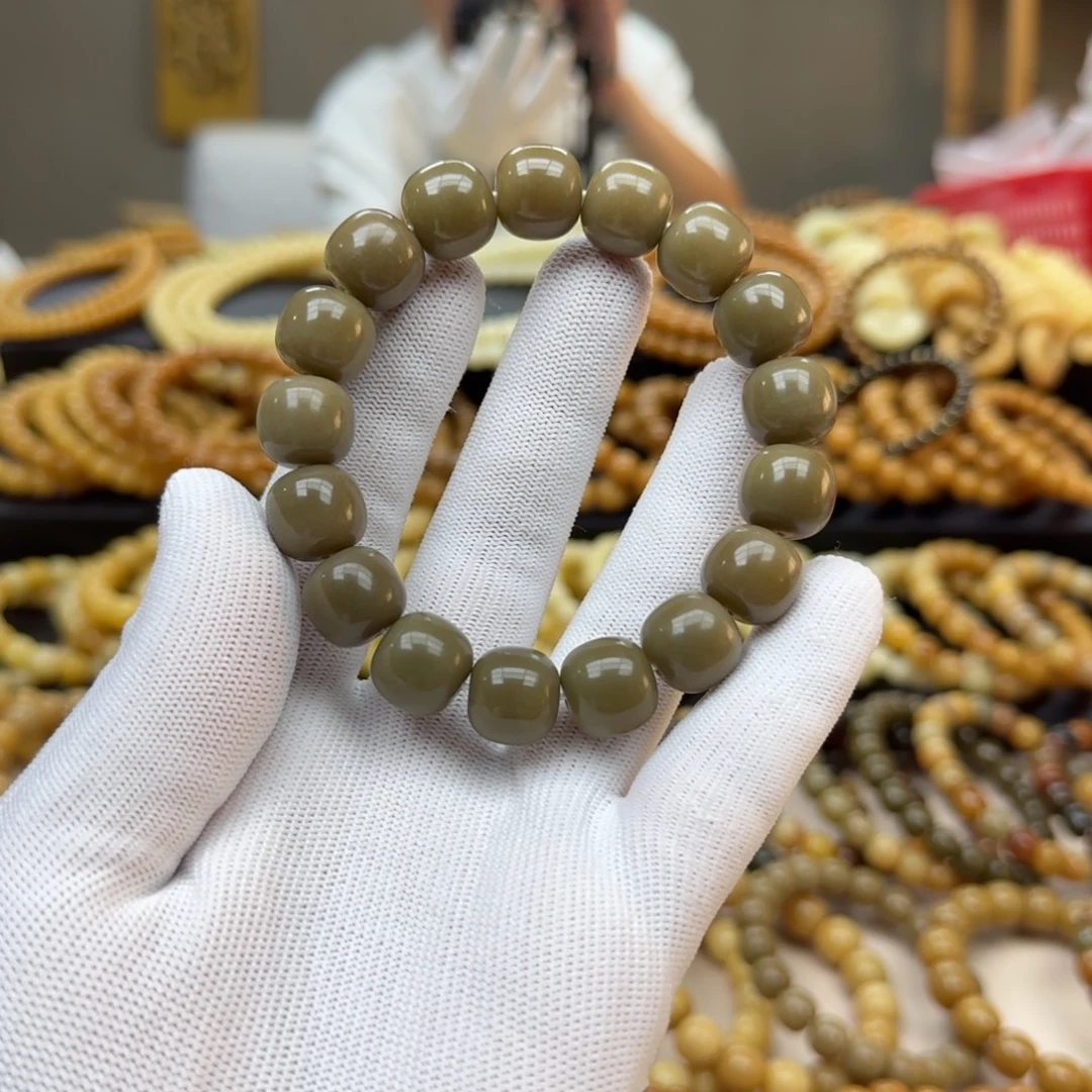 菩提根/象牙果手串13.14 2年 鬼工