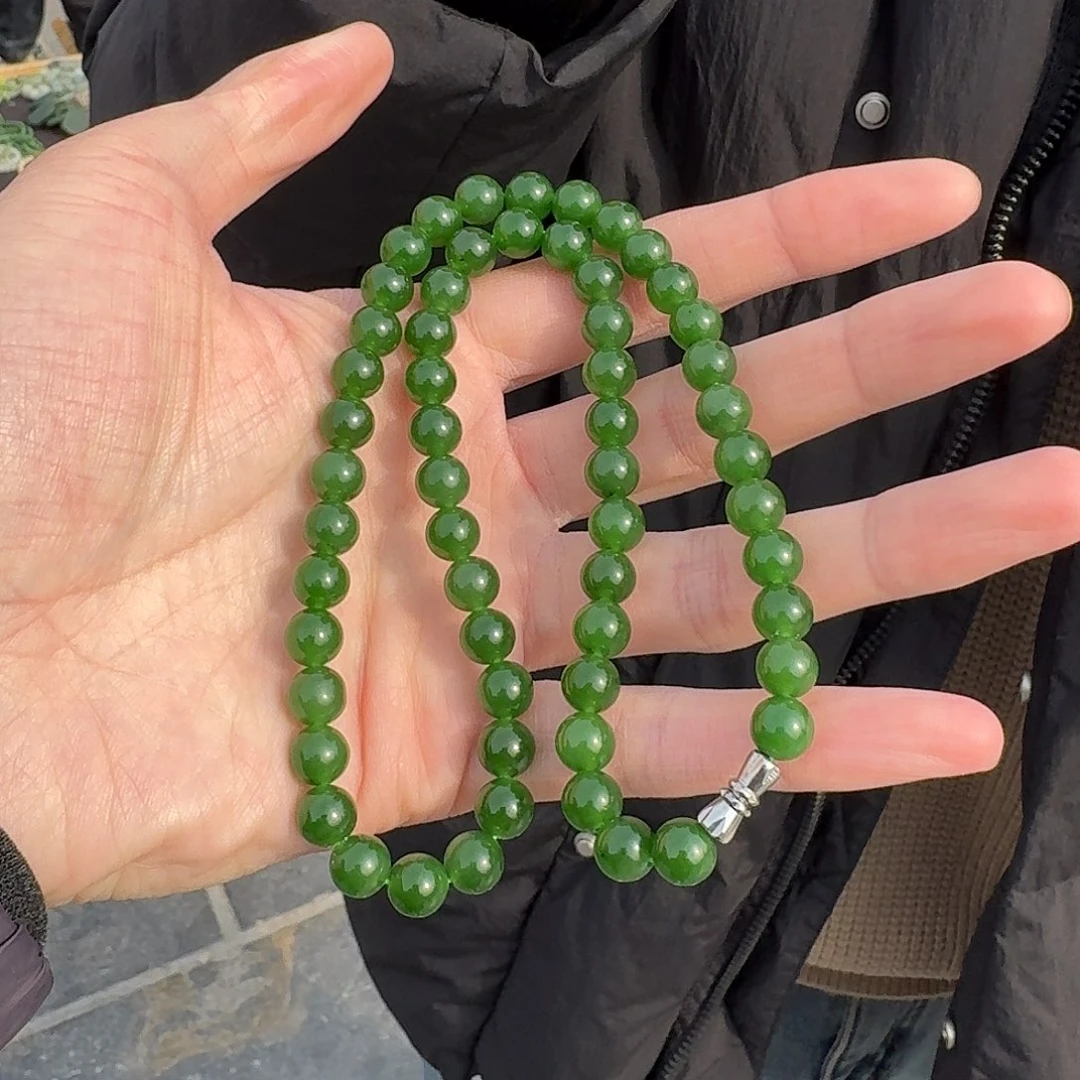 和田玉项链未镶嵌217冀哥卡8左右俄料微矿点