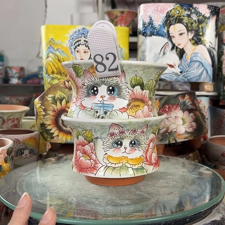 景德镇手绘花盆性价比超高