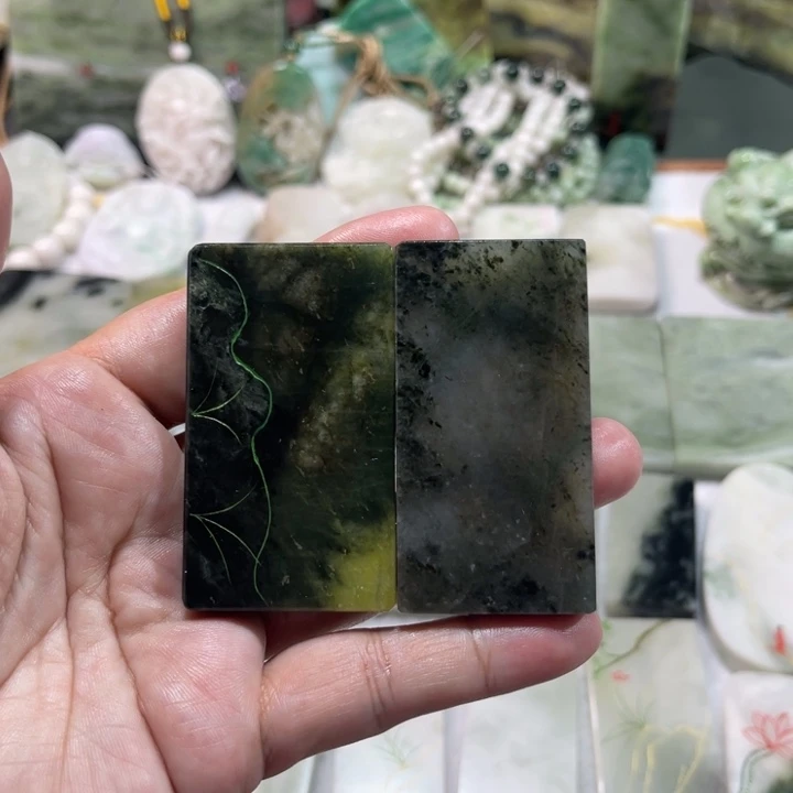 独山玉未镶嵌颈饰