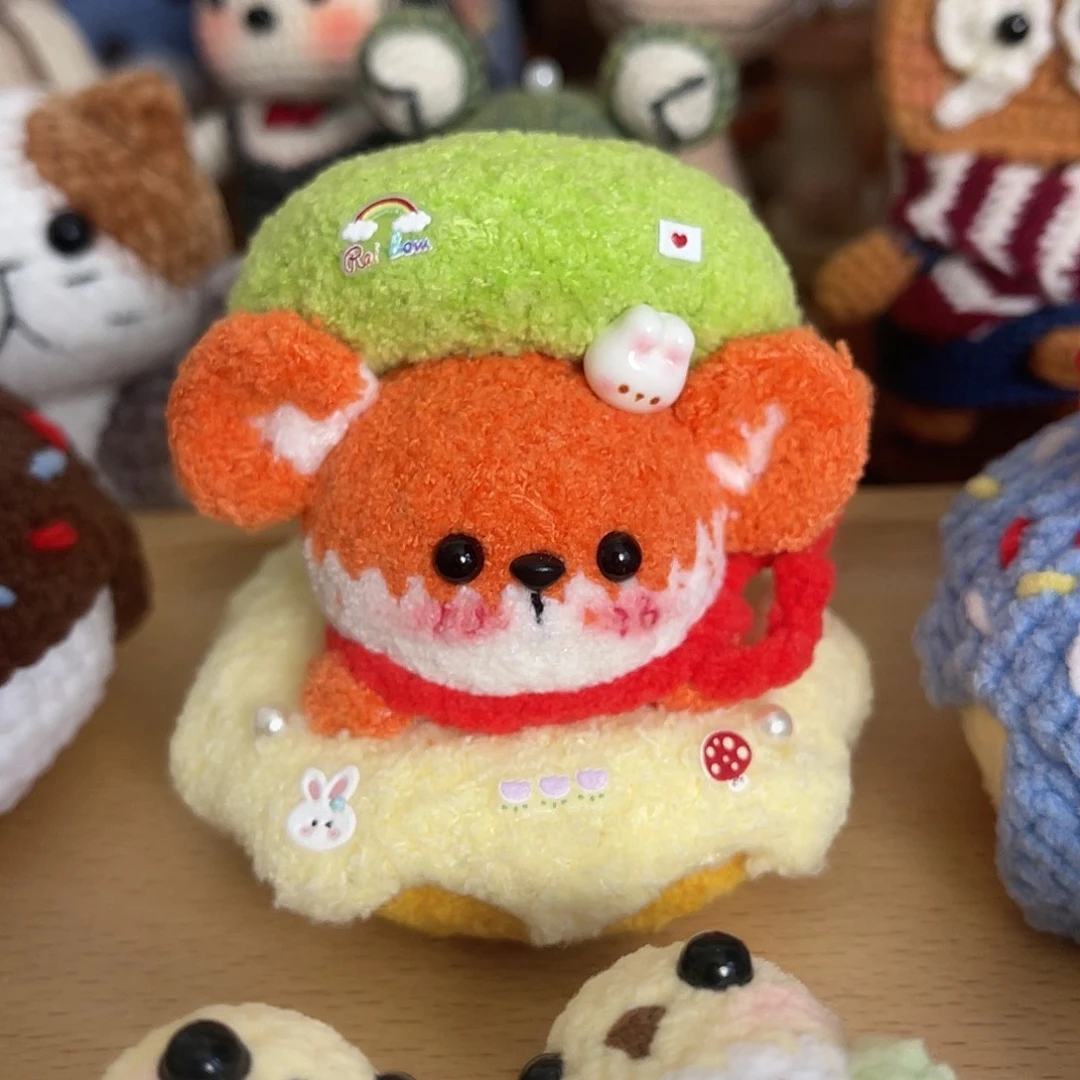 手工编织 狐狸小奶糕挂件
