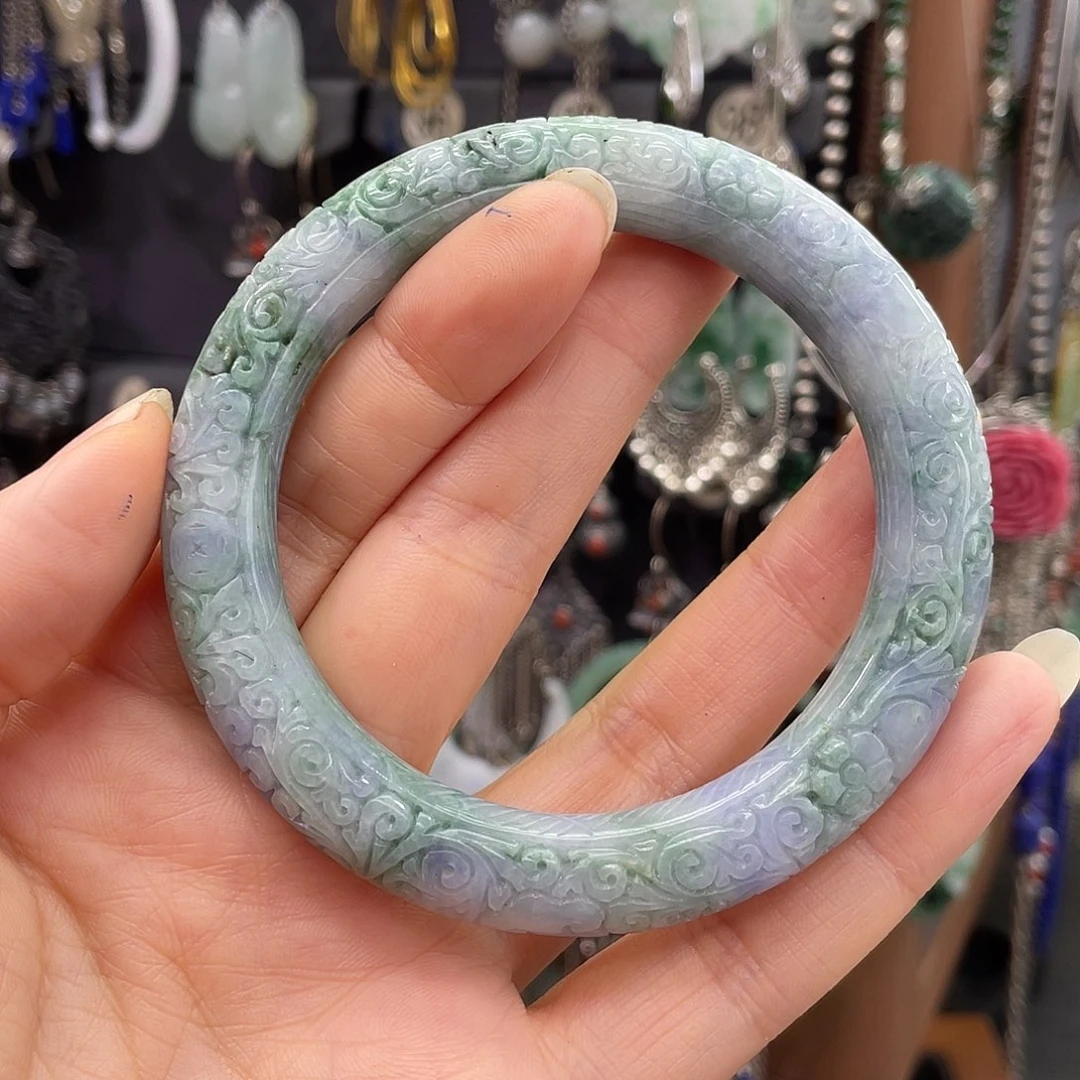 墨***浅未镶嵌手链翡翠261ghhhh