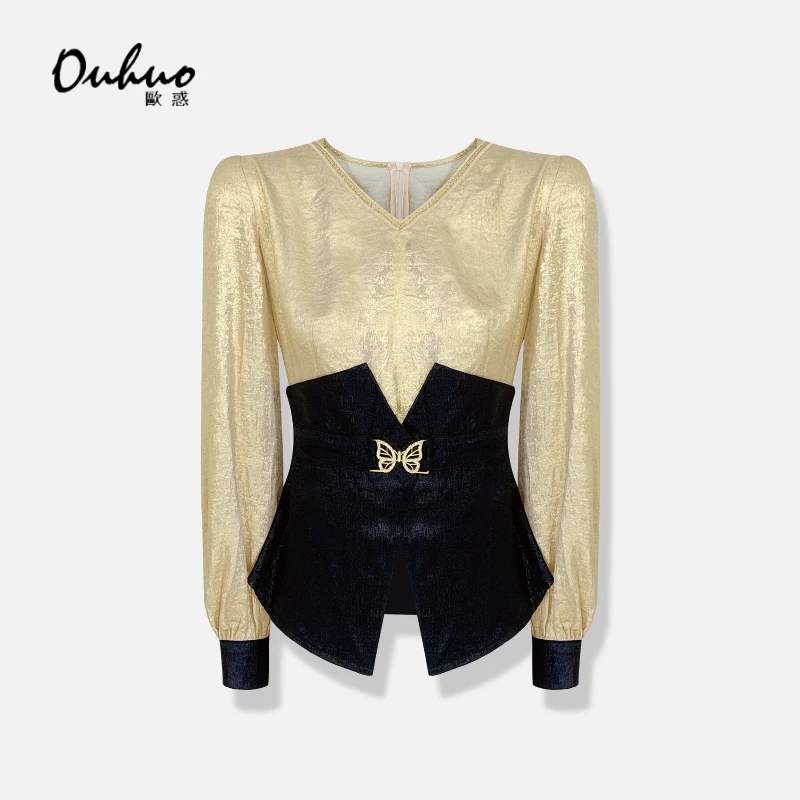 (品牌20周年庆)两位数！粉丝回馈！现货！衬衫显瘦百搭OHSHH08074