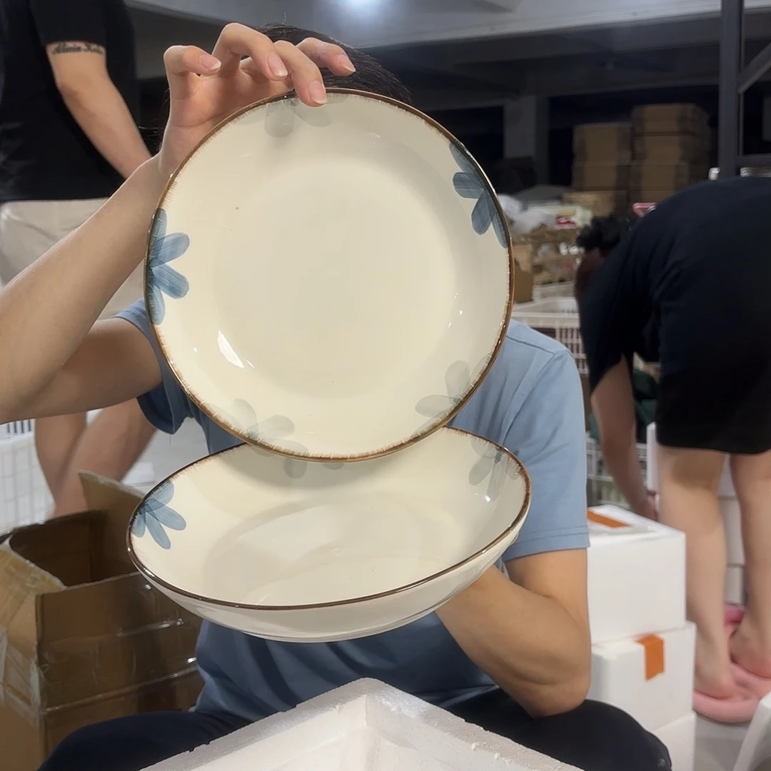 潮州微瑕陶瓷餐具9寸