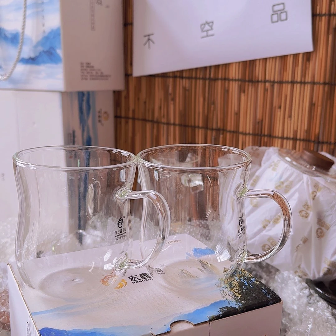 高硼硅玻璃茶水分离款瑕疵S305单杯2支