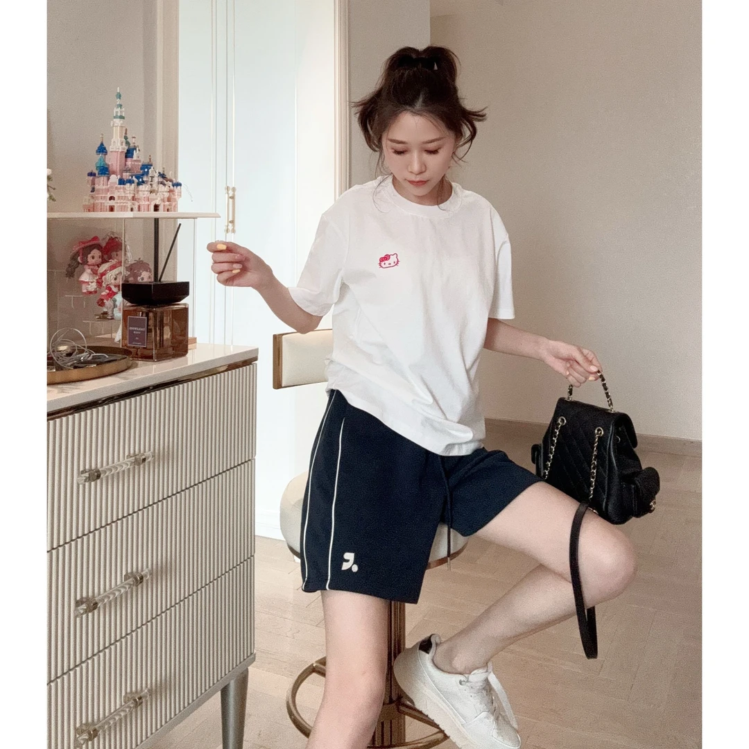 【82022】四分裤-夏季时尚休闲宽松弹力腰头显瘦显高百搭女装四分裤