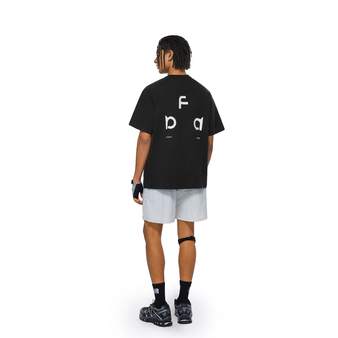 FDR官方店 户外抗菌冰感科技面料拼接短袖t恤男女夏季宽松情侣装