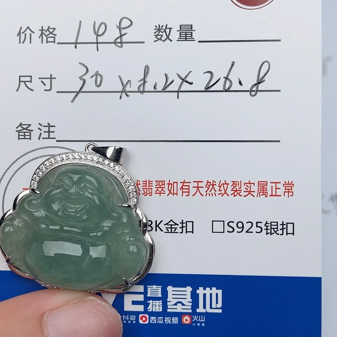 翡翠银S925镶嵌颈饰
