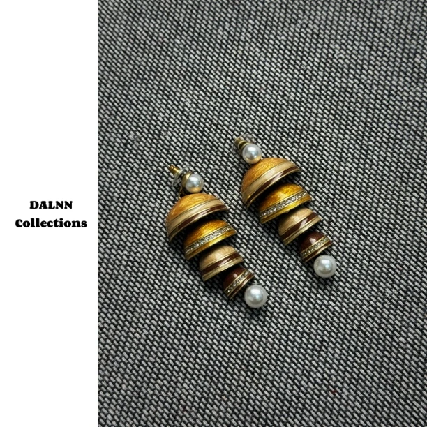 合金珐琅耳饰 DALNN Collections｜华丽南洋 复古风铃手工珐琅耳环