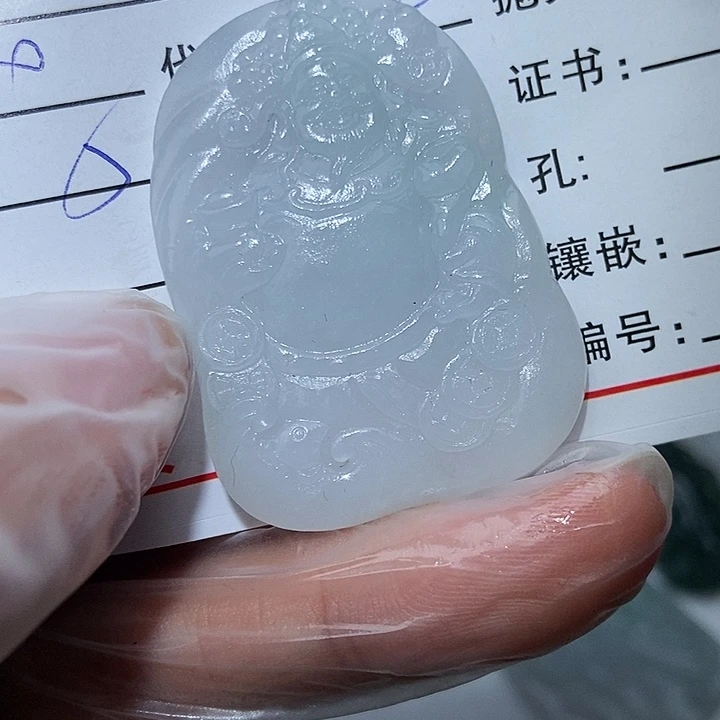 未镶嵌天然定制翡翠泊*