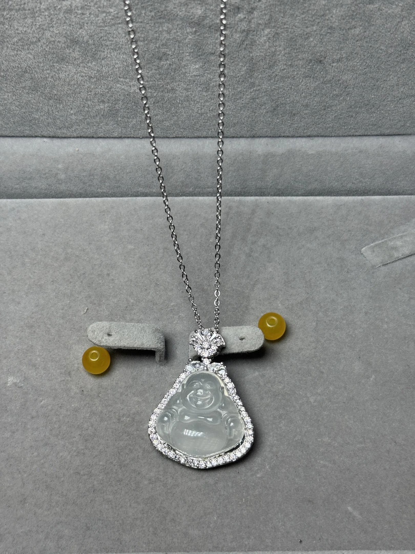 A33精工白冰佛公吊坠