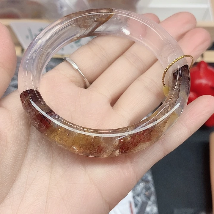 黄晶手镯未镶嵌585(58ssss)