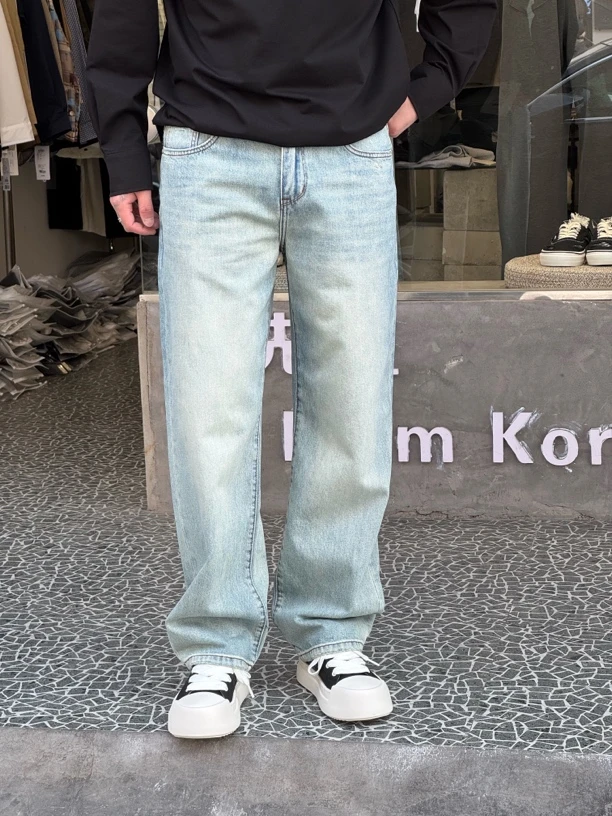长裤直筒裤春夏弹力牛仔裤休闲百搭
