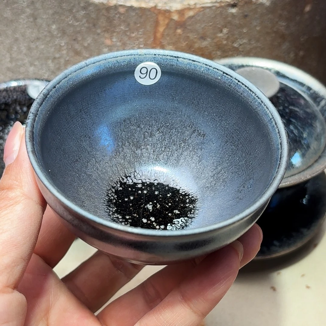 茶盏义兴龙窑建盏90微瑕