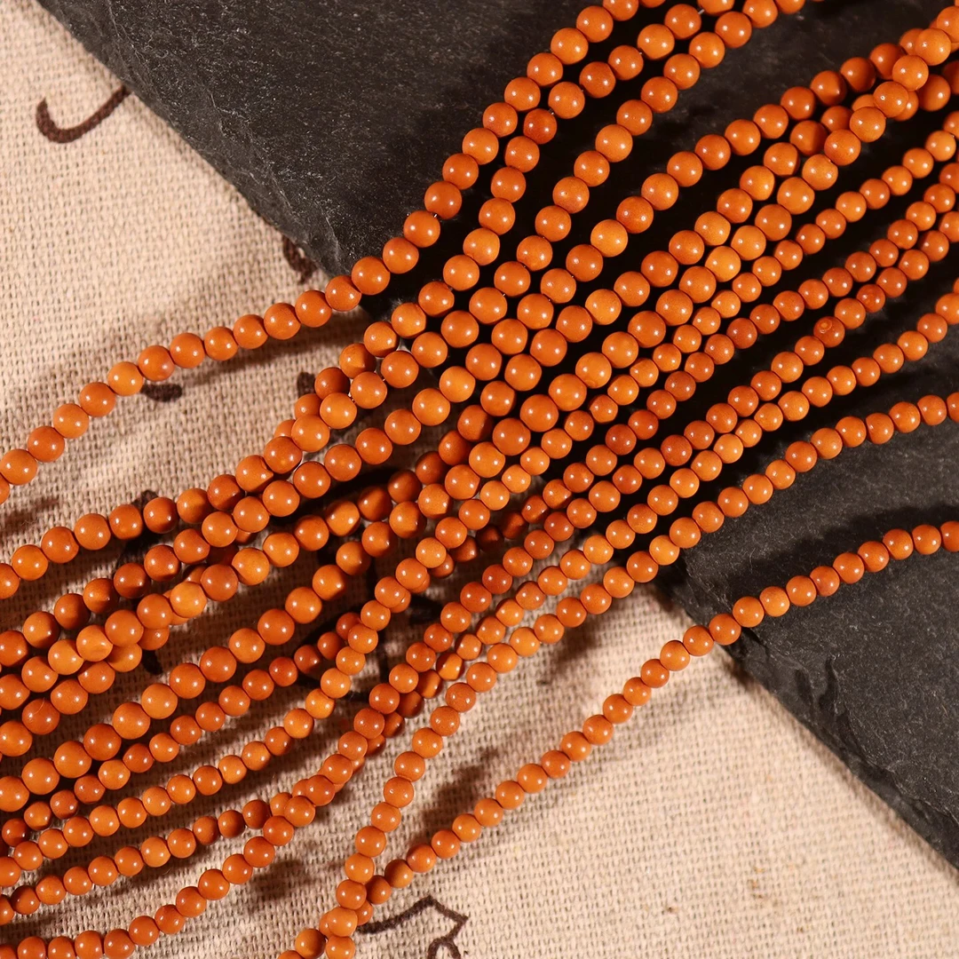 橄榄核纯圆珠子手串核雕正圆脖挂108小橄榄核圆珠