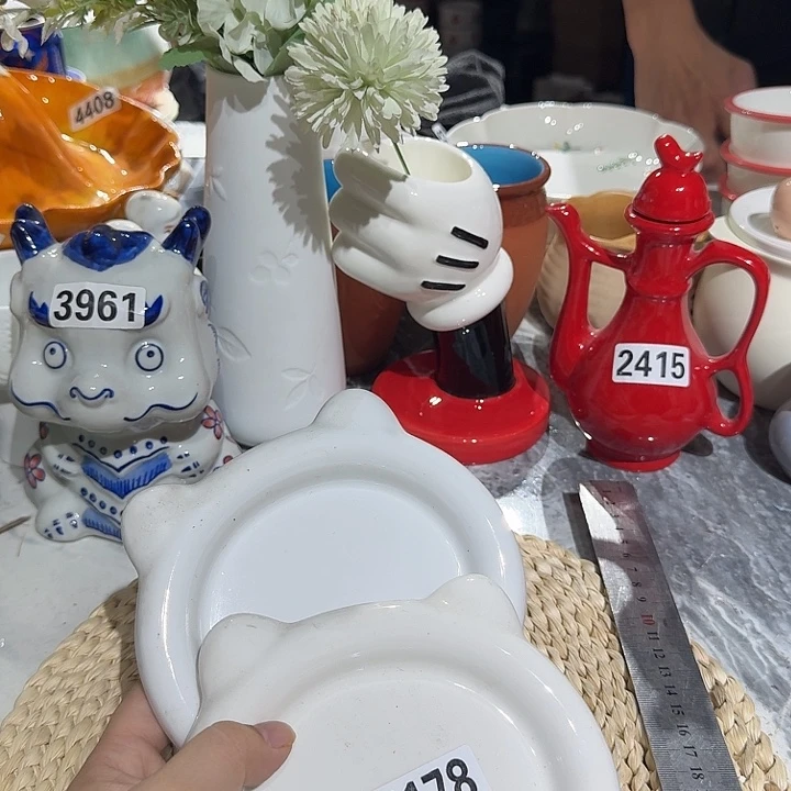 听***浪瓷片微瑕陶瓷介意慎拍5178