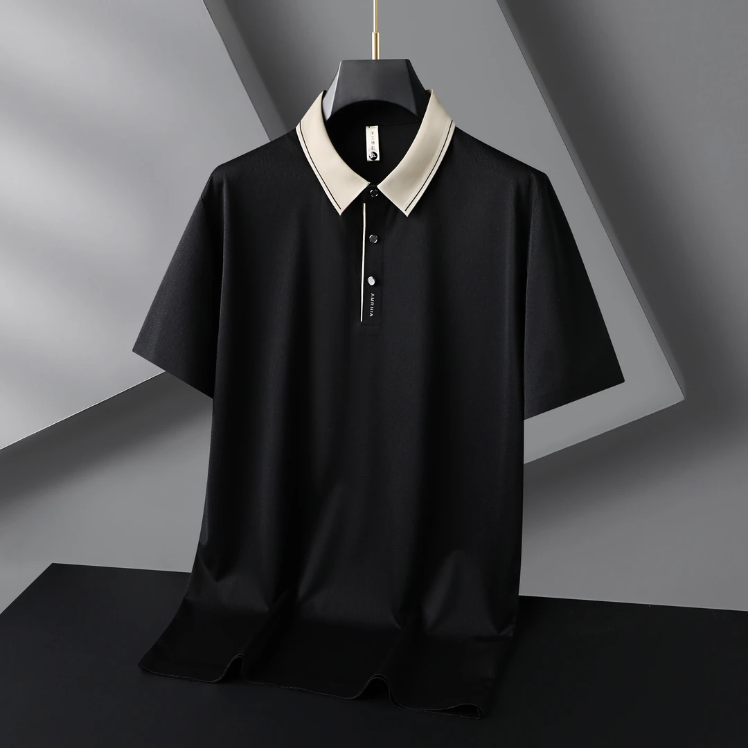 大码男装商务休闲短袖T恤胖子肥佬POLO