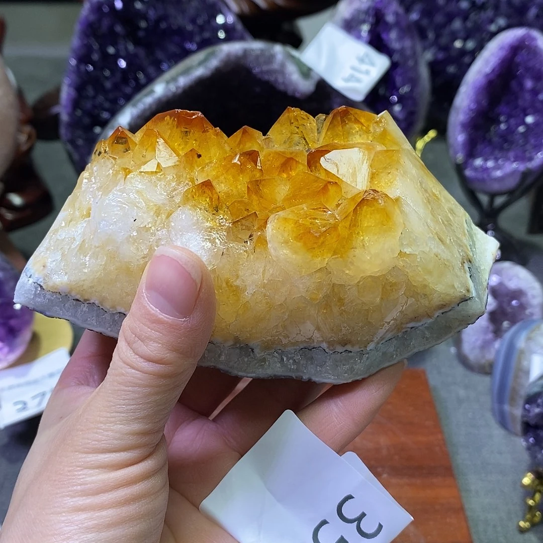 紫晶未镶嵌珠宝半成品