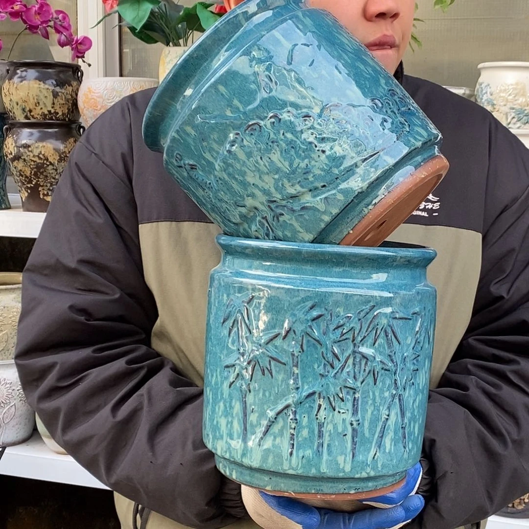 紫砂花盆口20高20福利俩个