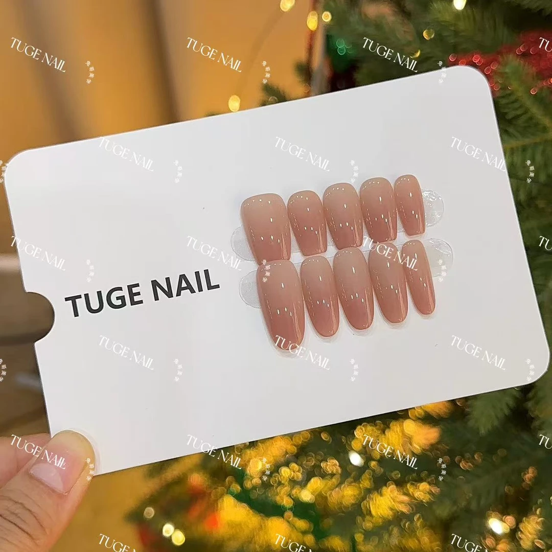 TugeNail “甘露寺”（现货）嬛嬛同款美甲显白裸色纯欲风穿戴甲TGJJ