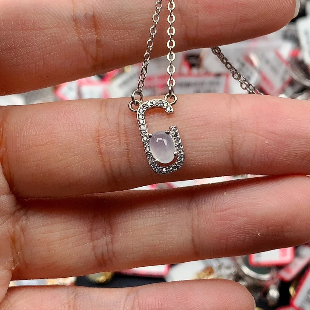 翡翠戒指银S925镶嵌