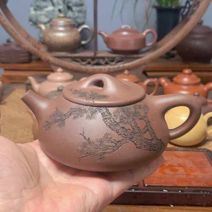 茶壶紫砂老料底槽清工艺师作品