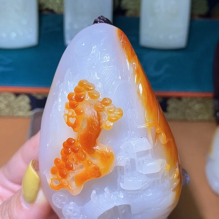 如***意颈饰未镶嵌和田玉