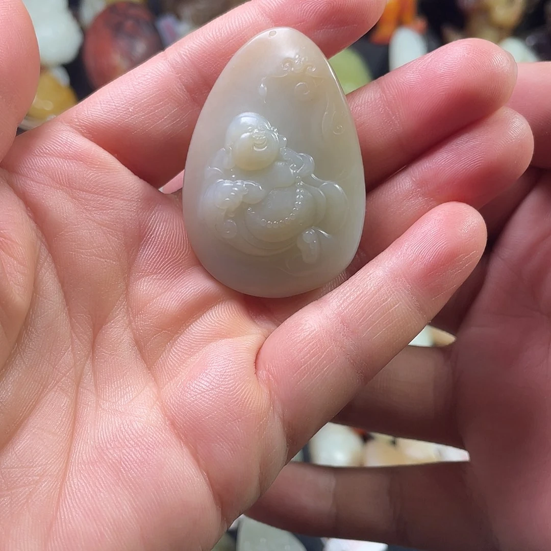 和田玉（糖玉）未镶嵌吊坠(不含链)