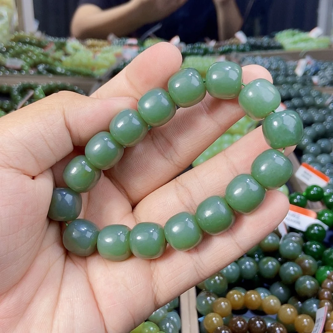 手串未镶嵌和田玉纯天然卡14新疆且末料且末蓝多样性发一