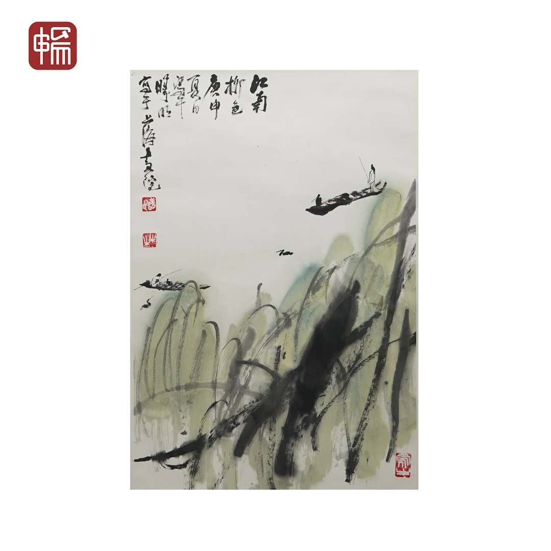 JH083《江南柳色图》林曦明66*44(2.61)纸本立轴YQ