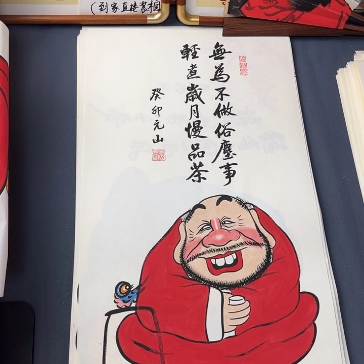 国画禅意画纯手绘作品