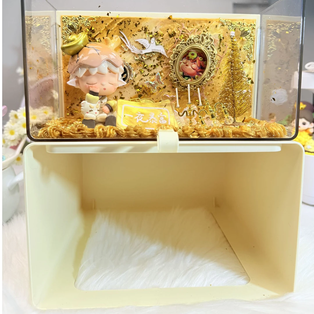 雨瑶潮玩创意设计师原创潮流正版手作DIY收纳抽屉奶油胶纯手工