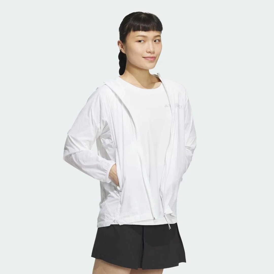 adidas/阿迪达斯 【门店同款】UPF50+女子便携防晒连帽开衫 IS0279