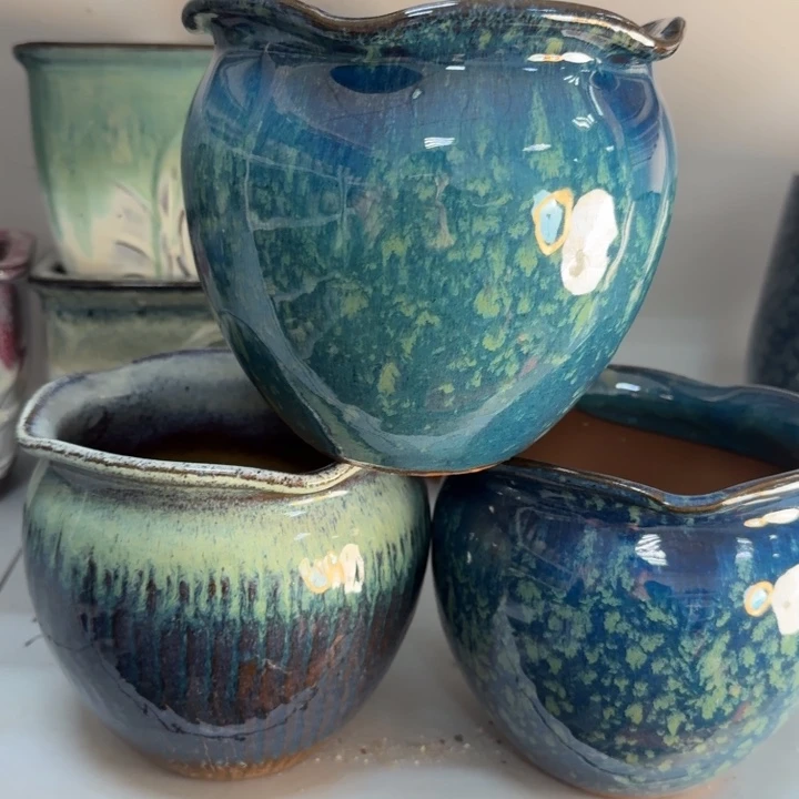 紫砂花盆口15高15，1111111