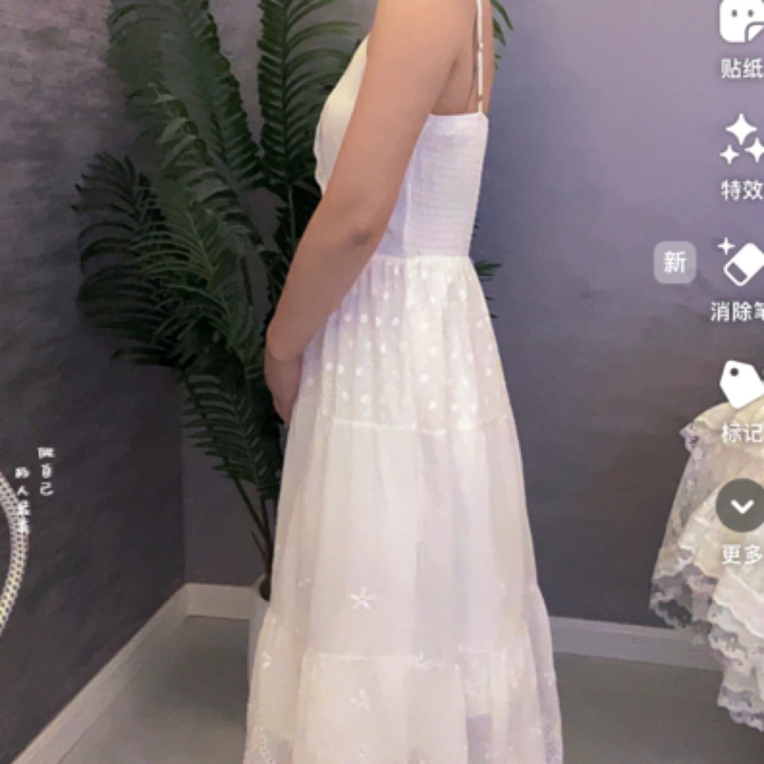 【布丁精选】2025春季新款时尚显瘦气质百搭吊带连衣裙