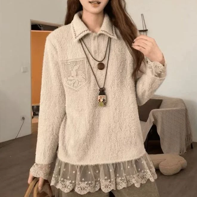 2025年秋季新款小众加厚时尚设计感套装上衣女韩系百搭气质上衣