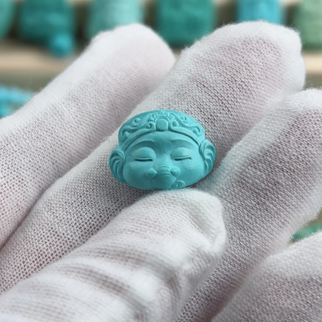 未镶嵌绿松石配饰象