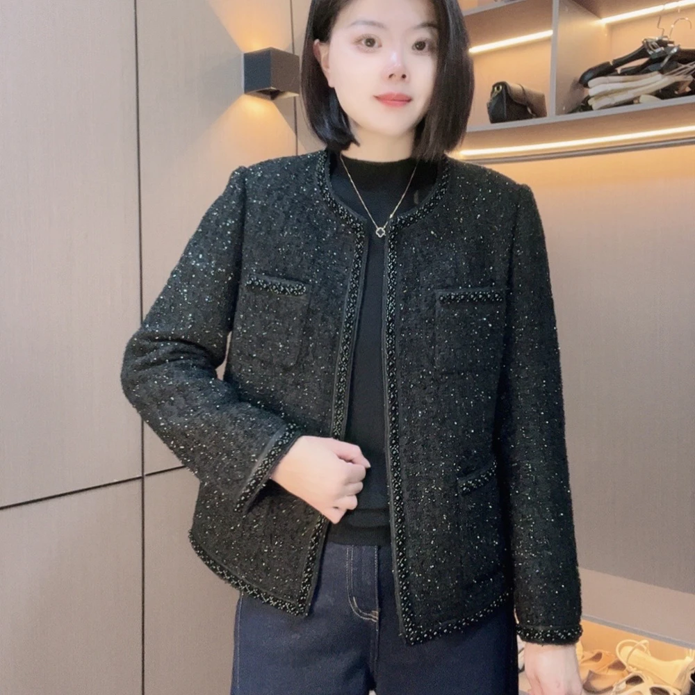 林姐女装时尚短款休闲百搭轻薄显瘦春秋款上衣洋气小香风外套0925