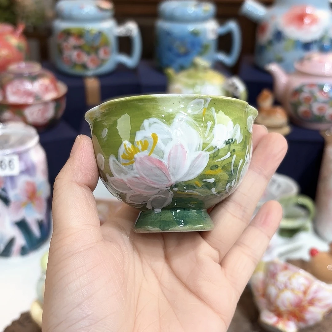 景德镇手绘高温釉下彩陶瓷茶具