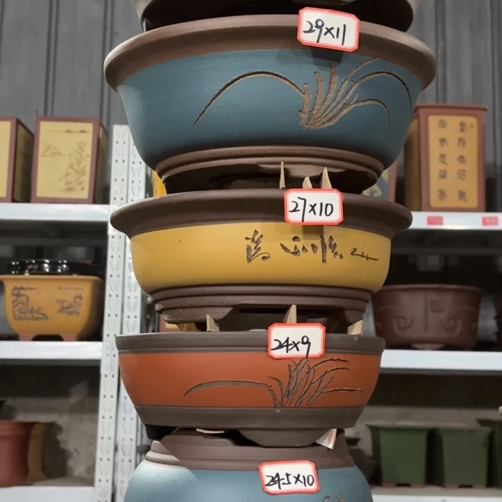 紫砂花盆              100-6