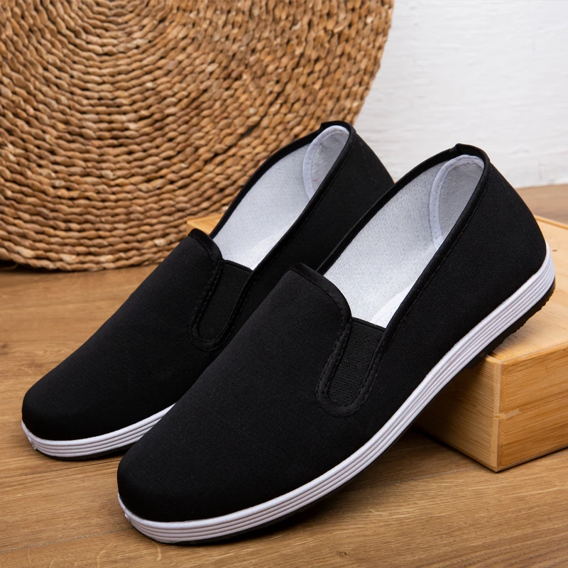 春季老北京布鞋舒适单鞋夏季耐磨男士中老年工作休闲鞋男士老年鞋