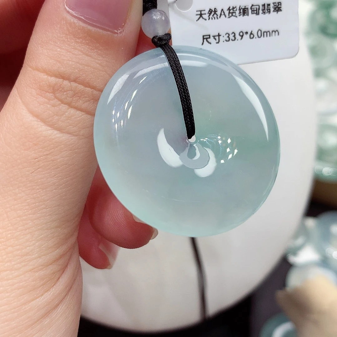 颈饰未镶嵌翡翠编号108，33.9/6