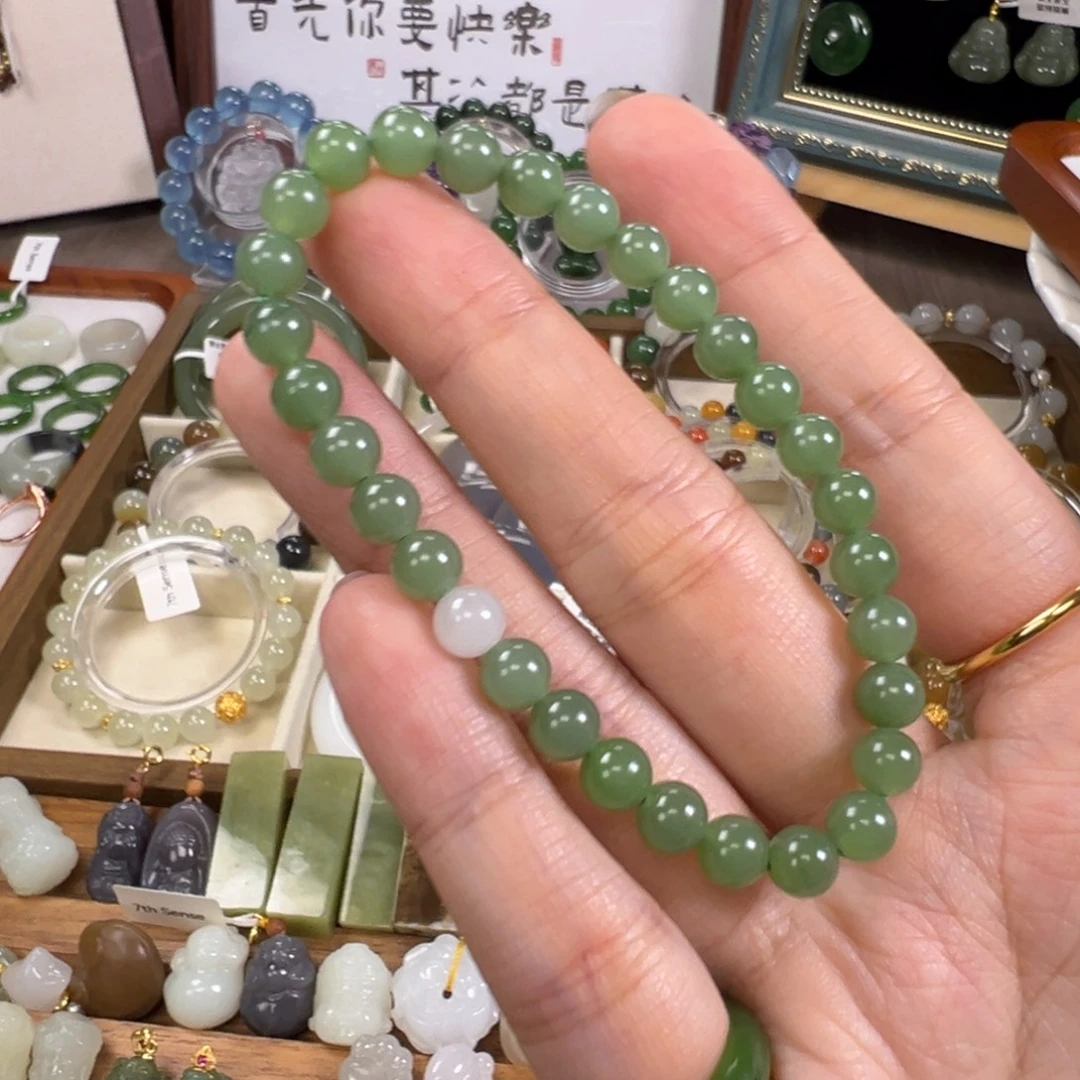 和田玉未镶嵌手链