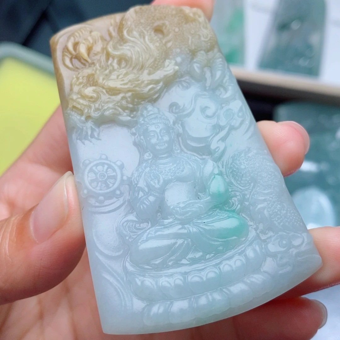 定制翡翠未镶嵌定制吊坠