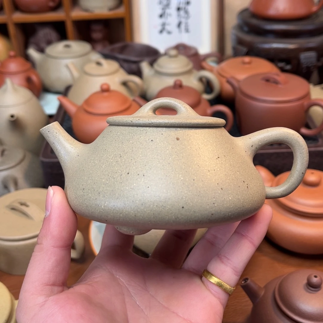 紫砂茶壶平盖石瓢