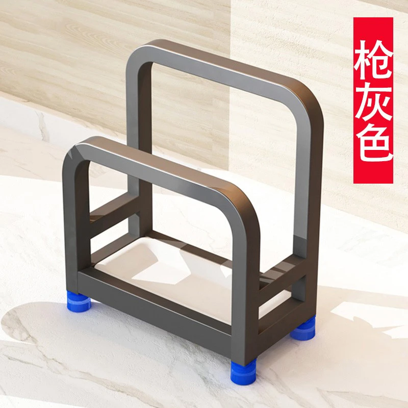 不锈钢砧板架置物架厨房菜板锅盖架一体多功能台面式案板收纳架子