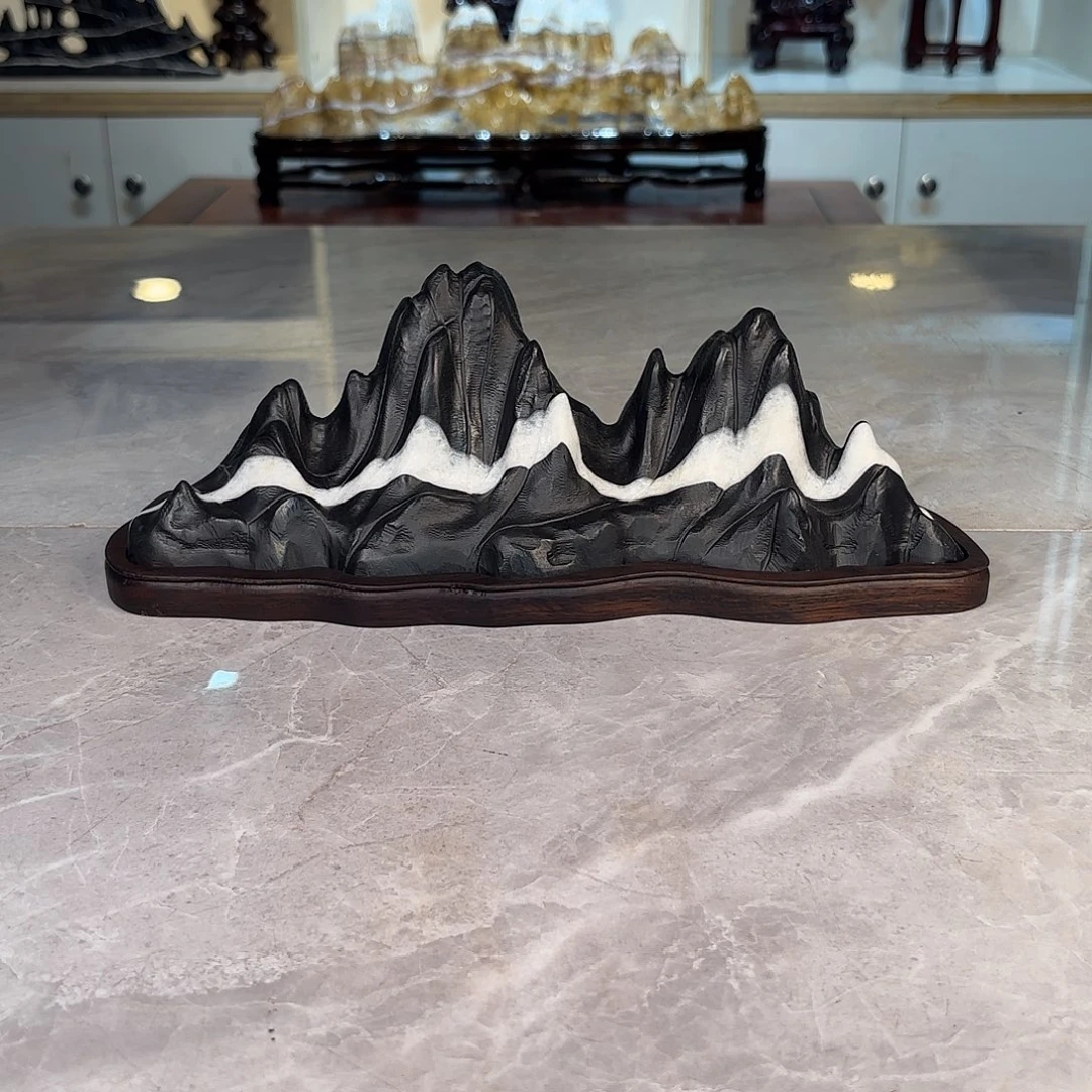 南***坊灵璧石手工雕刻奇石摆件