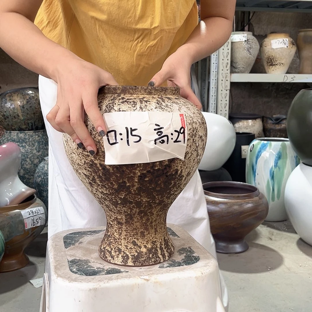 紫砂花盆正品口15高29