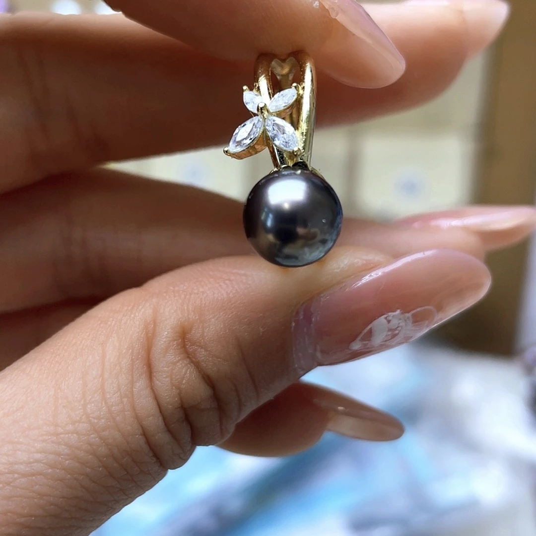 海水珍珠戒指银S925镶嵌