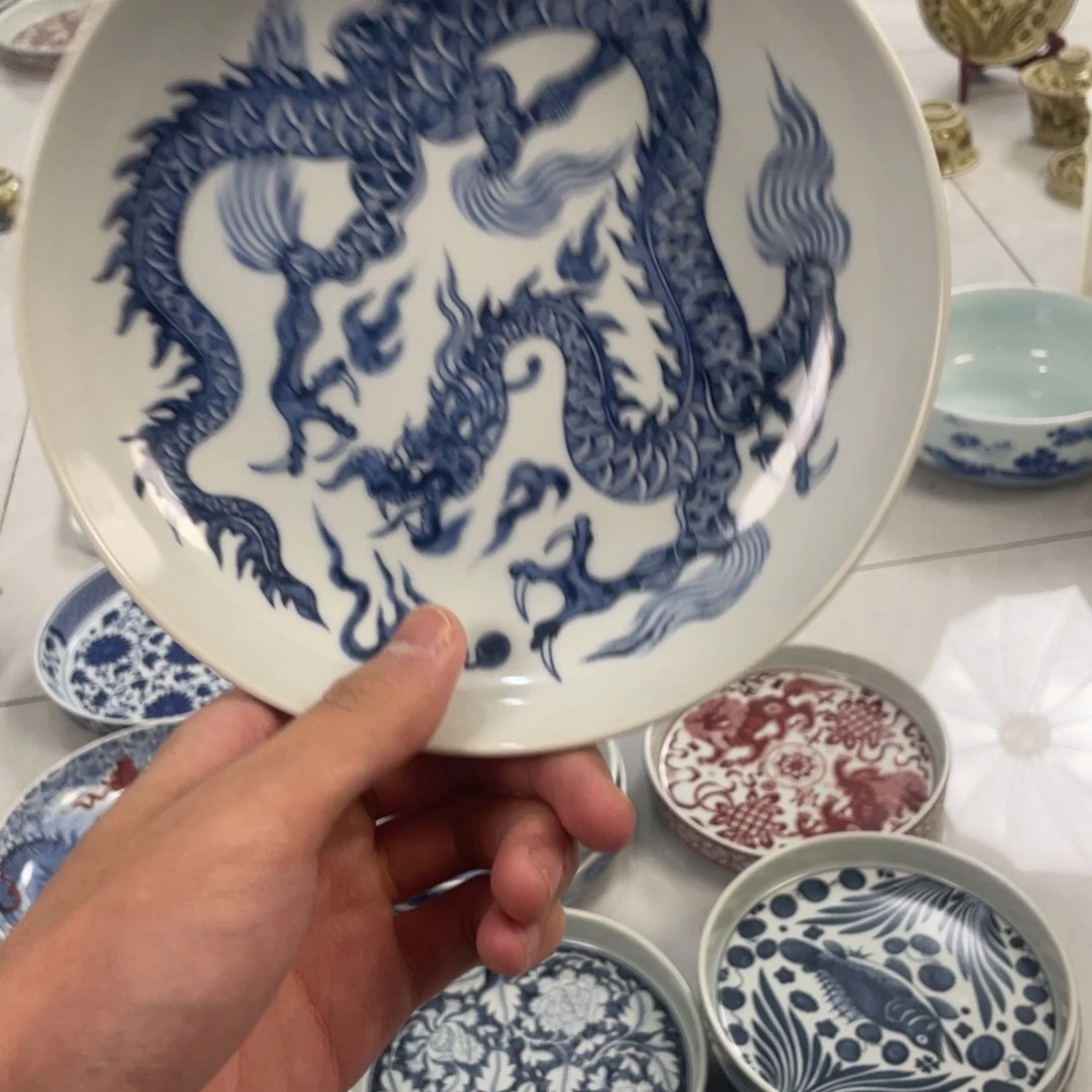 摆件景德镇铠甲龙壶承jjj